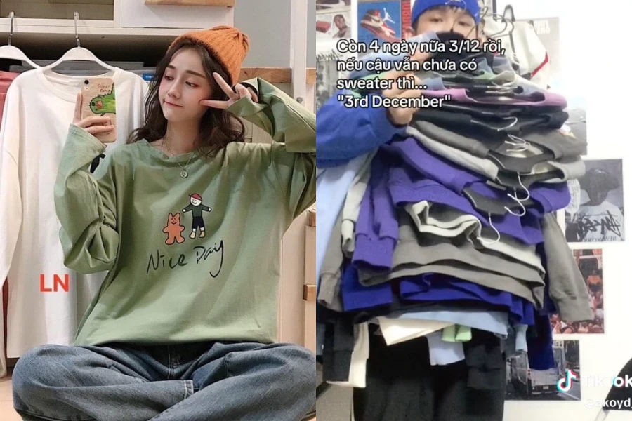 Trend đang "hot" trên Tóp Tóp: Mang áo sweater đi tặng crush ngay nào