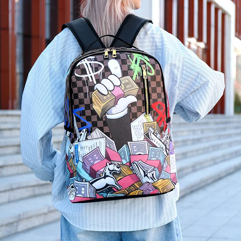 Ba lô đi học, balo đi chơi nam nữ sz40 kèm tag xinh