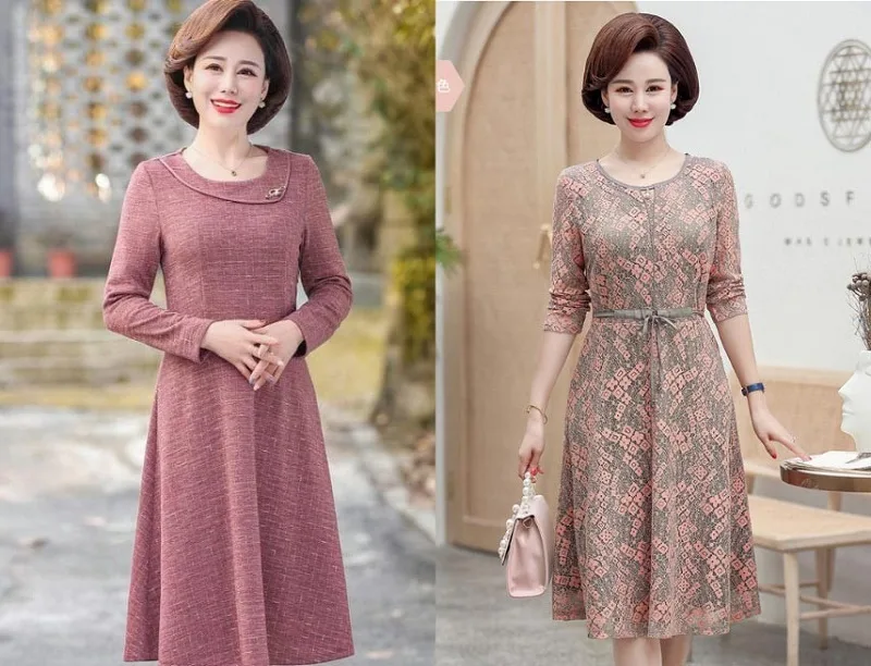 06 mẫu áo mặc với chân váy tuổi trung niên giúp trẻ trung hơn