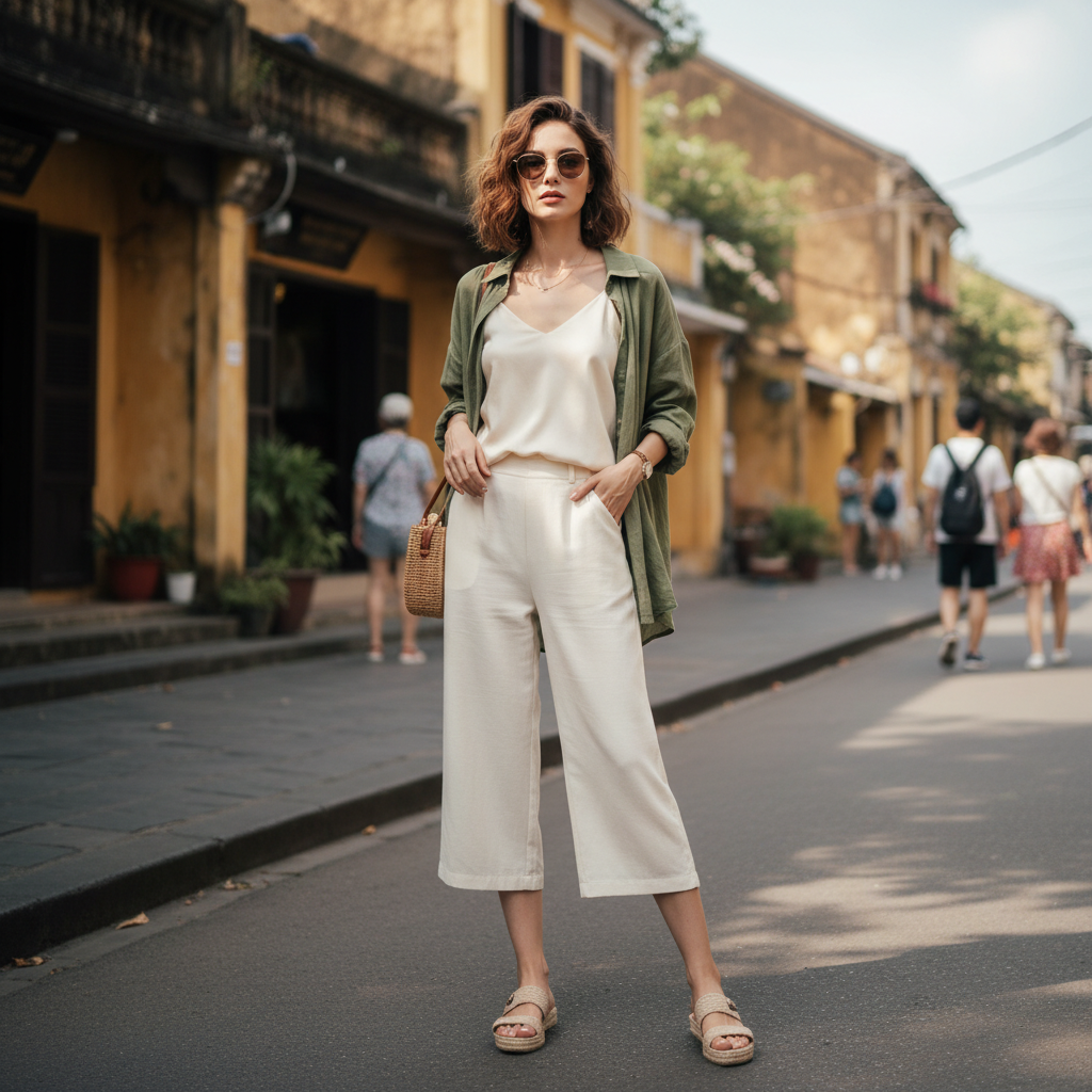 Cách layer áo 2 dây cực chất cho mùa hè và mùa thu