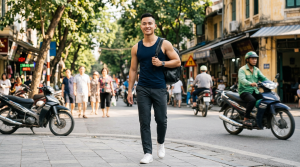 Cách diện áo ba lỗ nam (Tank top) chuẩn gym-biz và sành điệu