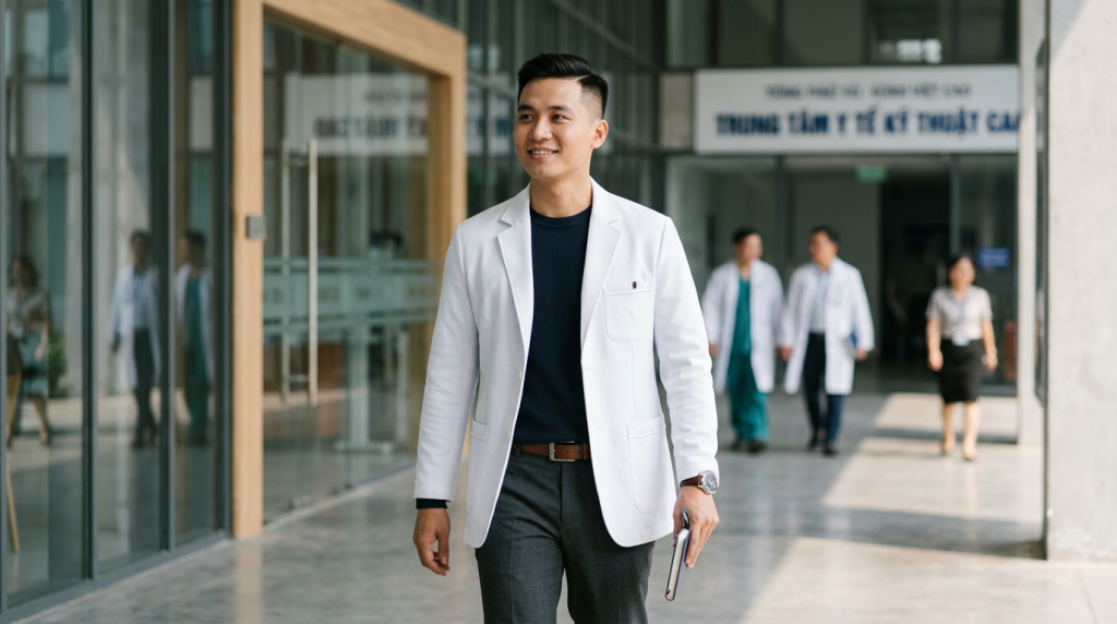Áo blouse trắng cho nam: Sự kết hợp giữa chuyên môn và thời trang
