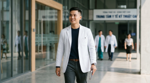 Áo blouse trắng cho nam: Sự kết hợp giữa chuyên môn và thời trang