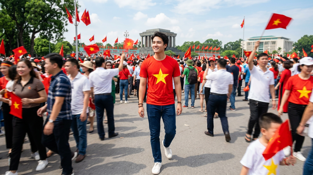 Áo cờ đỏ sao vàng: Niềm tự hào dân tộc trong các sự kiện lớn