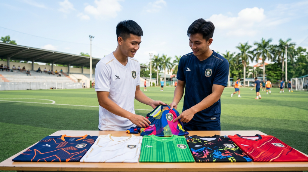 Gợi ý những mẫu áo đá bóng đẹp cho đội bóng phong trào