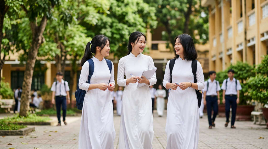 Cách chọn vải may áo dài học sinh vừa trắng vừa bền, không bị mỏng