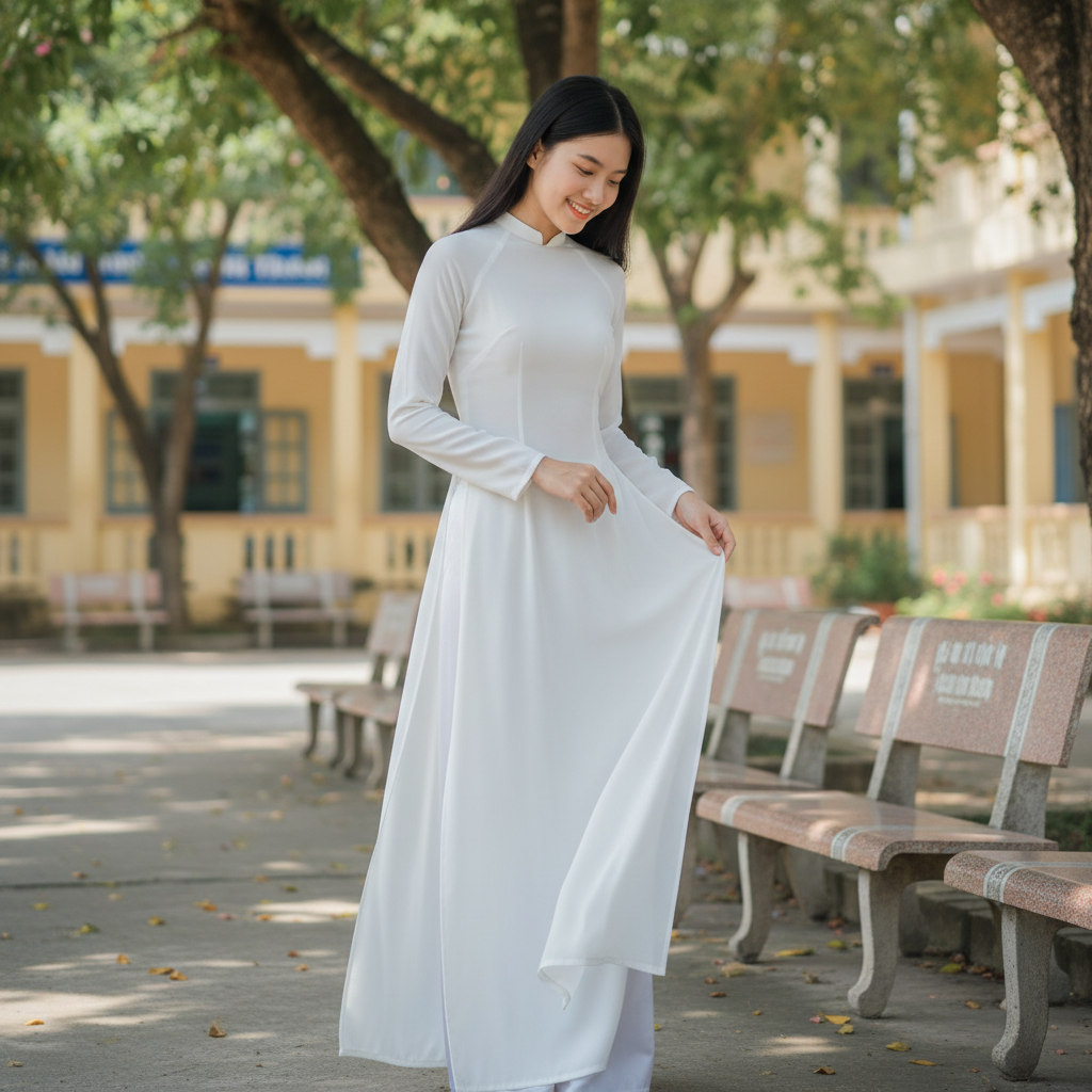 áo dài học sinh