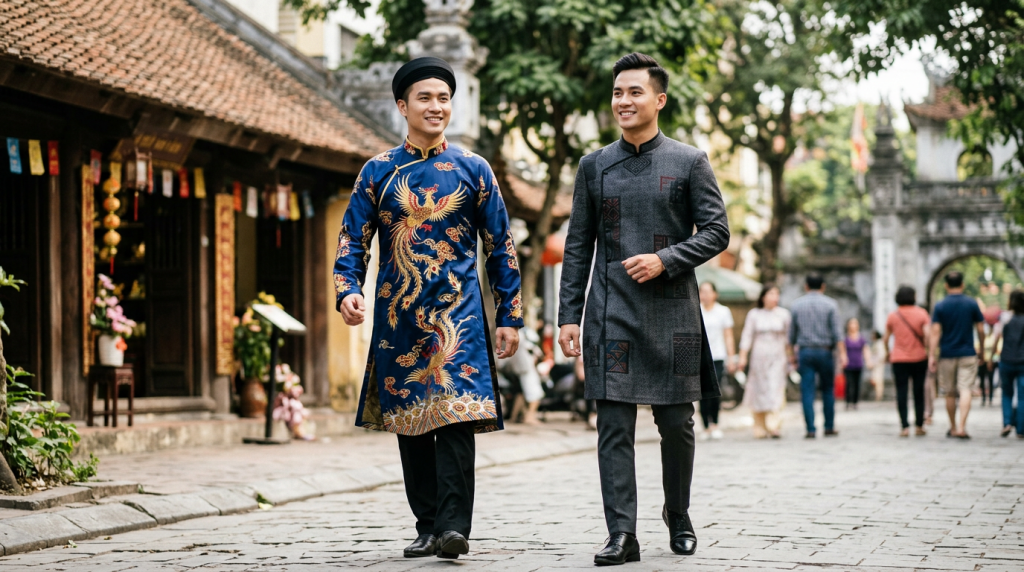 Những mẫu áo dài nam cách tân và truyền thống đẹp nhất 2026