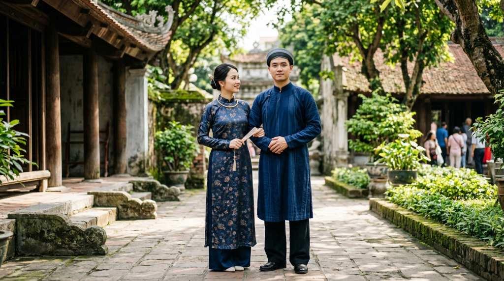 Sự khác biệt giữa áo dài ngũ thân nam và áo dài ngũ thân nữ