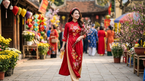 Tổng hợp những mẫu áo dài tết rực rỡ sắc xuân cho phái đẹp