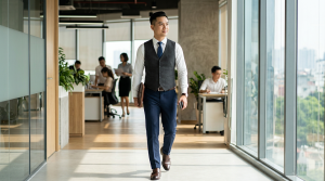 Cách phối áo gile nam lịch lãm cho các quý ông công sở