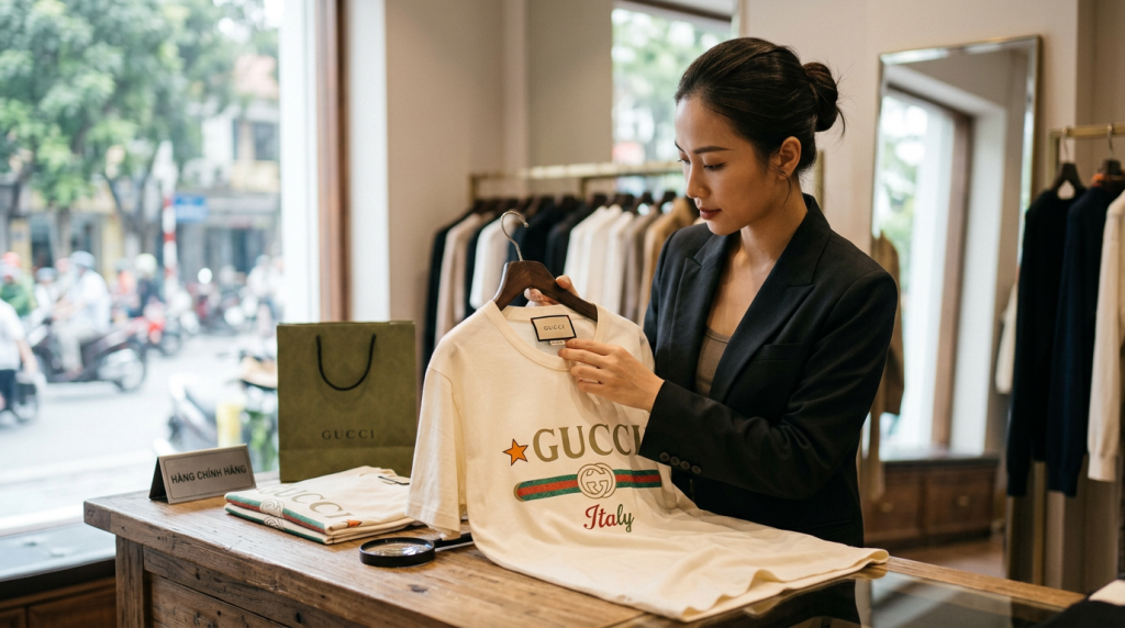 Phân biệt áo gucci chính hãng và những dòng sản phẩm cao cấp