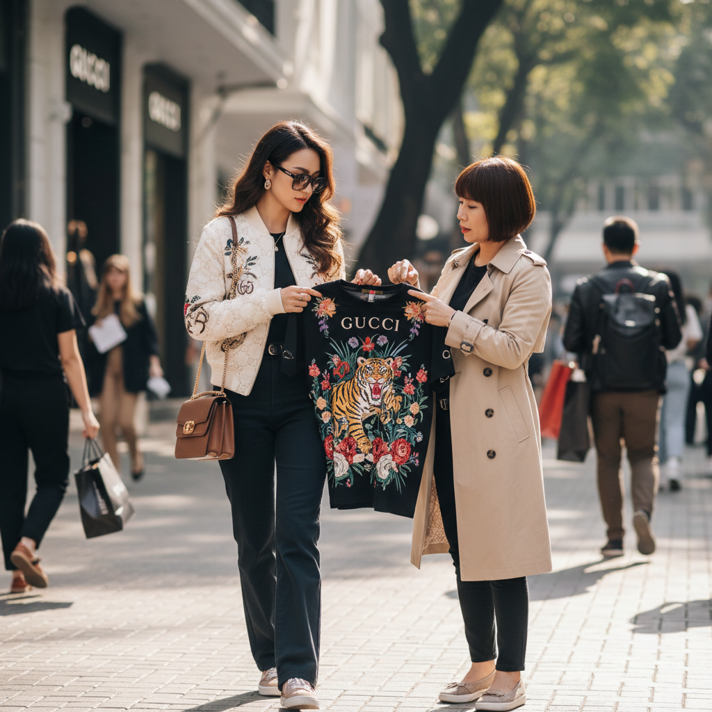 Phân biệt áo gucci chính hãng và những dòng sản phẩm cao cấp