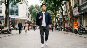 Cách phối đồ với áo khoác bomber nam cực chất và năng động