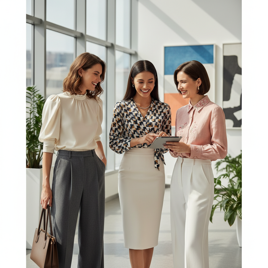 áo kiểu nữ mặc đi làm