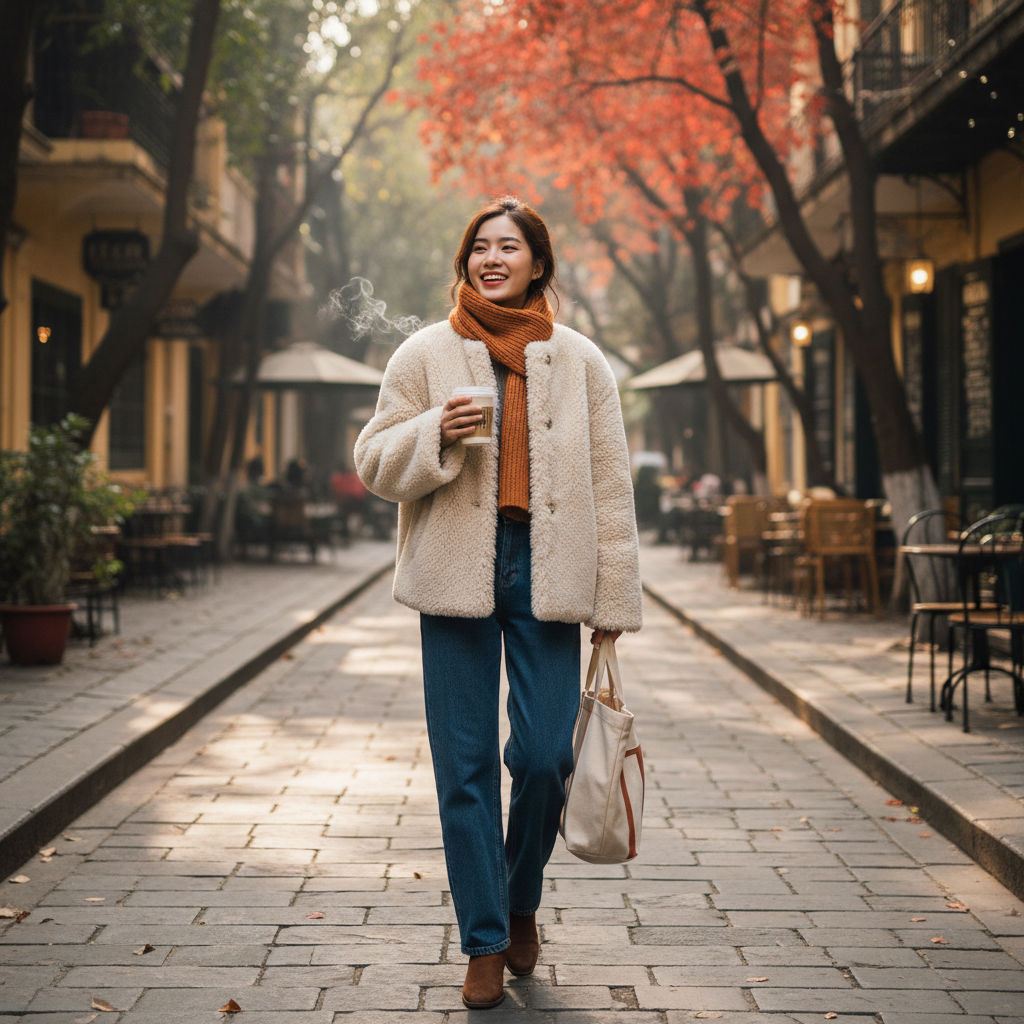 Áo lông cừu - Người bạn đồng hành ấm áp trong những ngày đại hàn