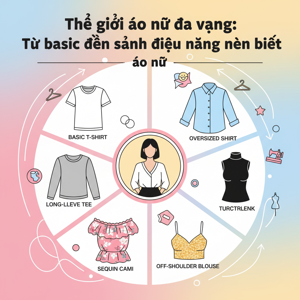Thế giới áo nữ đa dạng: Từ basic đến sành điệu nàng nên biết
