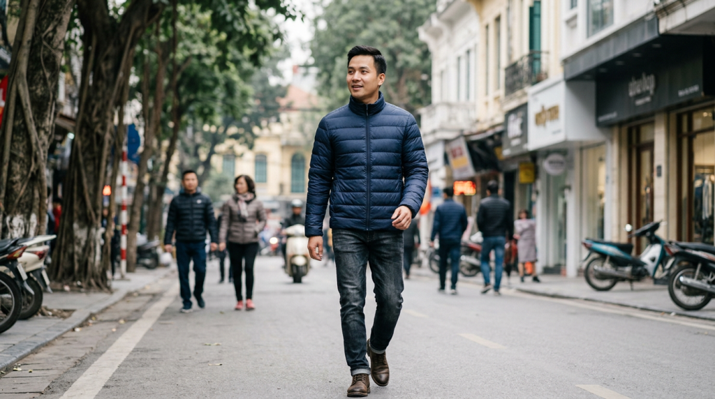 Top mẫu áo phao nam siêu nhẹ, giữ ấm cực tốt cho mùa đông