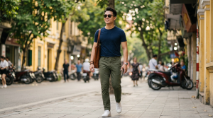 Mẹo phối áo phông nam với phụ kiện để trông nổi bật hơn