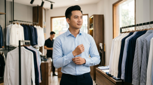 Hướng dẫn chọn size áo sơ mi nam chuẩn xác theo cân nặng, chiều cao