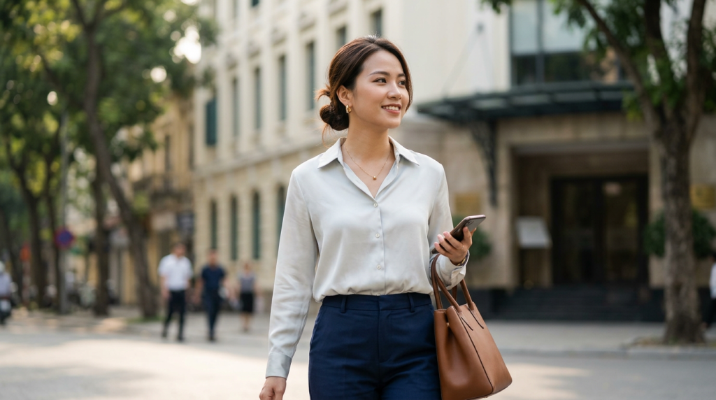 Tại sao nàng nên sở hữu ít nhất một chiếc áo sơ mi lụa công sở?