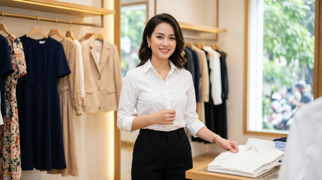 Bí quyết giữ áo sơ mi trắng nữ luôn bền màu và trắng sáng