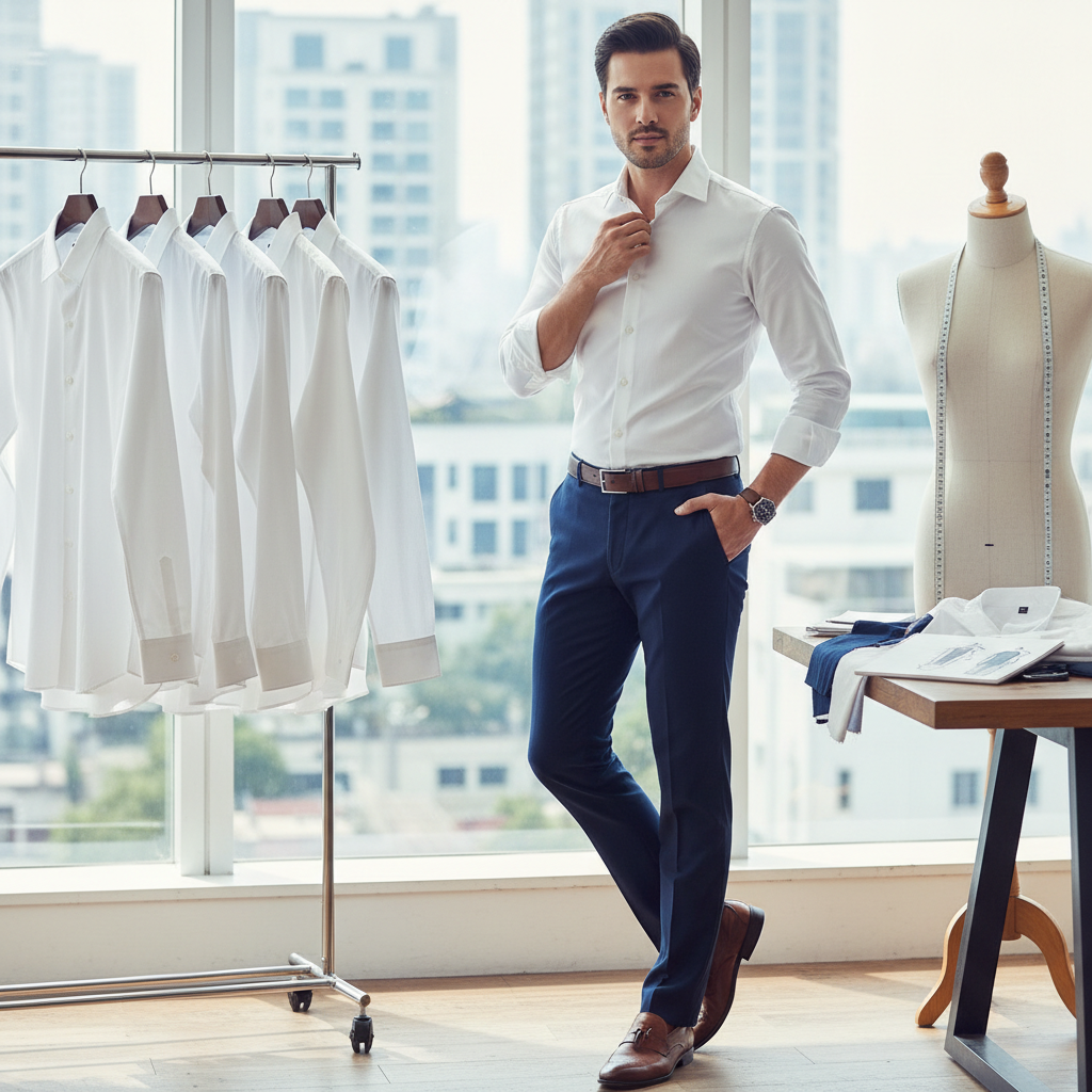 áo sơ mi trắng tay