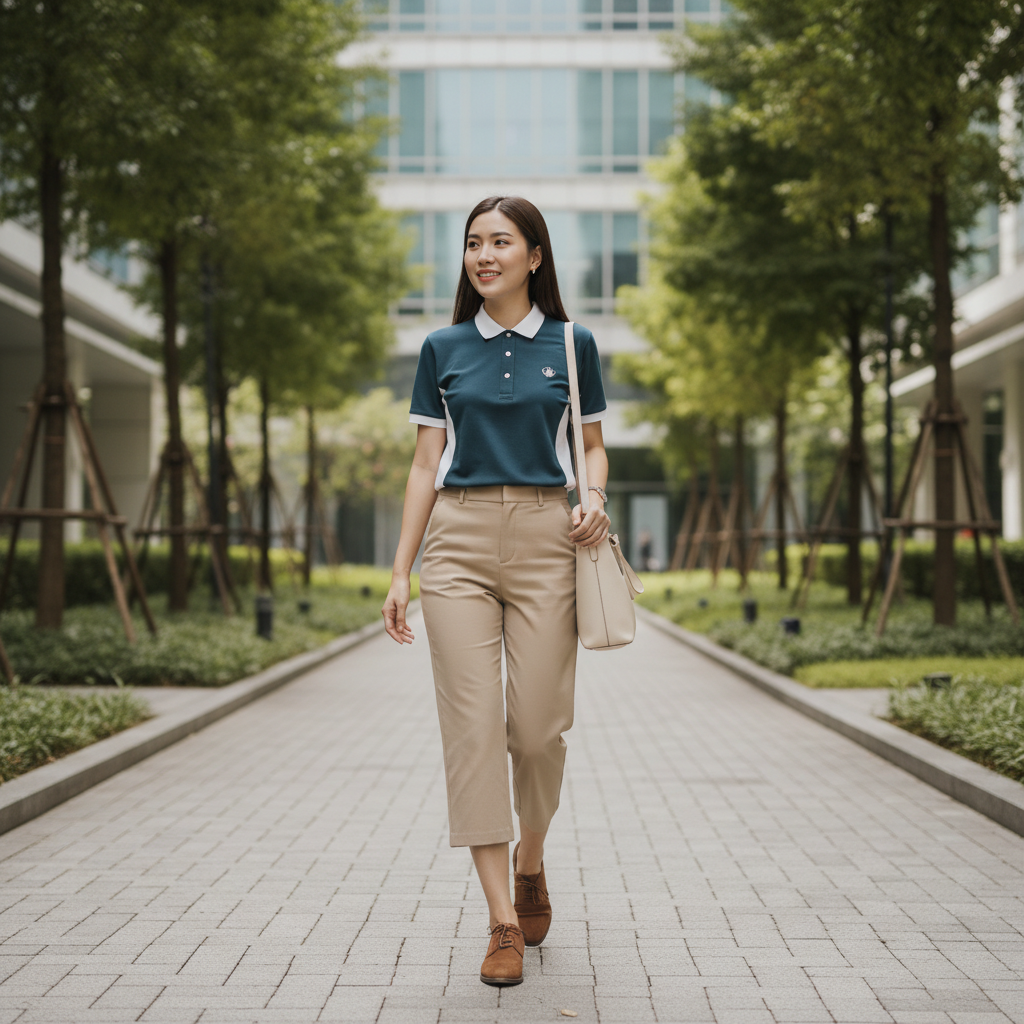 áo thun polo nữ công sở