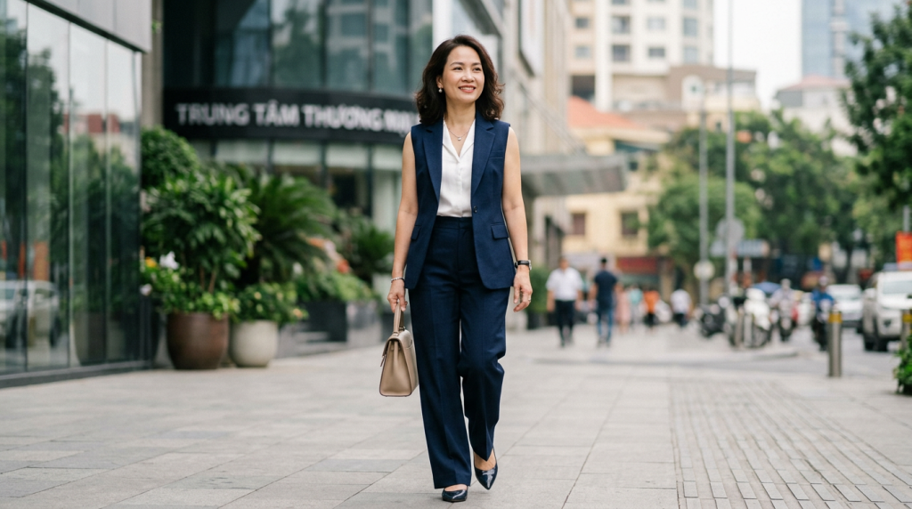 Hướng dẫn chọn áo vest nữ tuổi 40 tôn dáng và trẻ trung