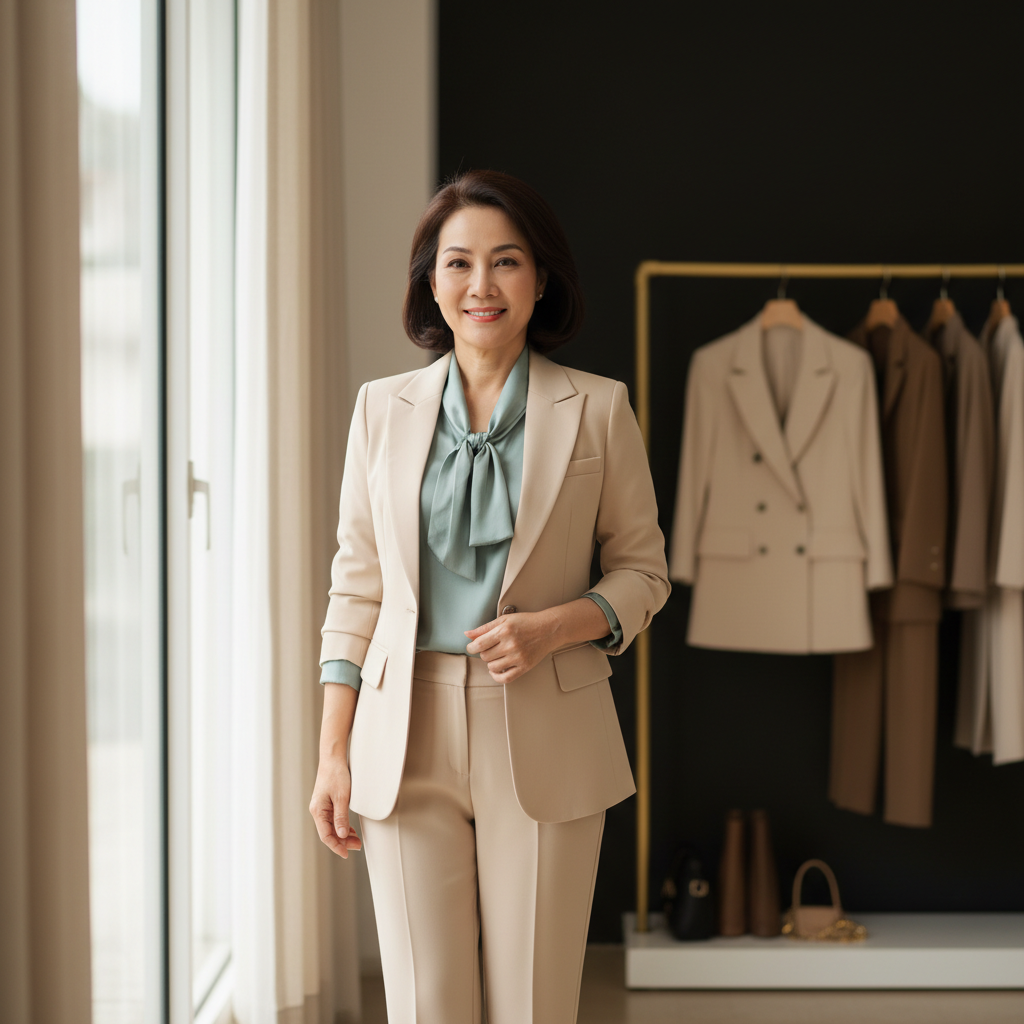 áo vest nữ tuổi 40