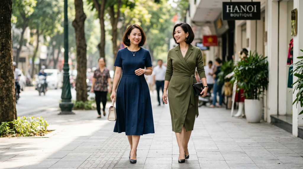 Hướng dẫn cách chọn đầm phù hợp dáng người: Quả lê, đồng hồ cát