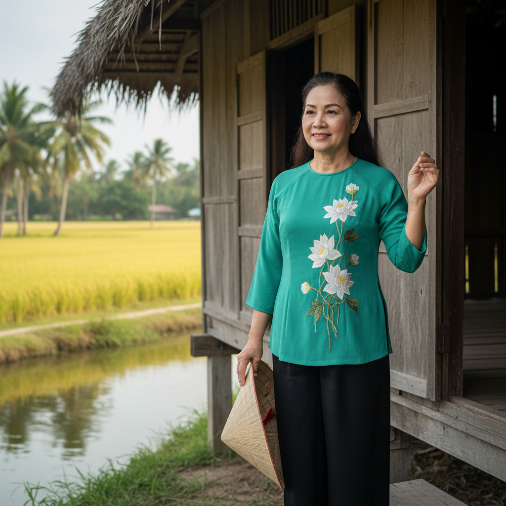 Hình ảnh chiếc áo bà ba trong tâm hồn người phụ nữ Nam Bộ