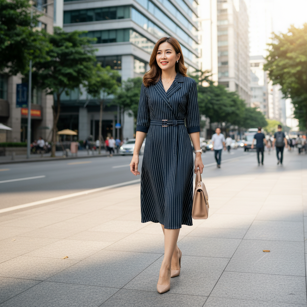 đầm công sở cho tuổi 30