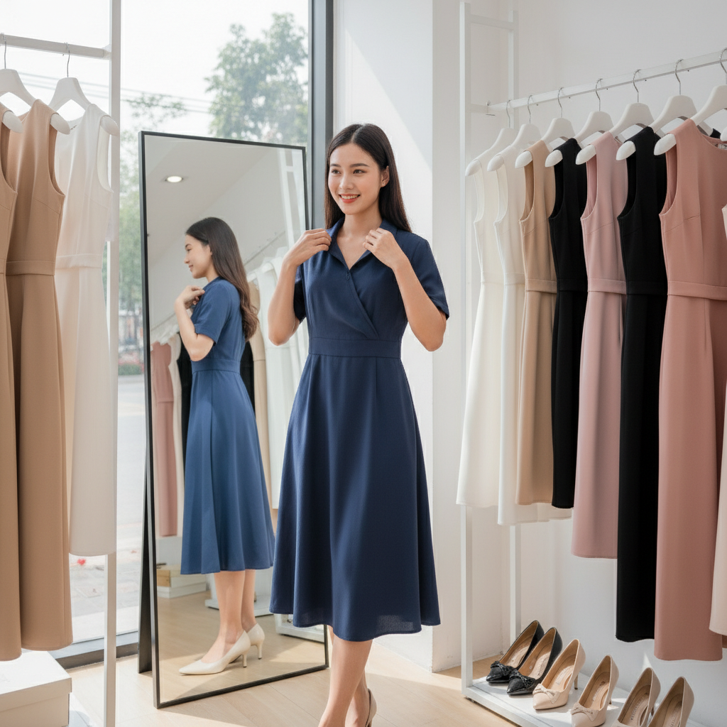 đầm công sở giá rẻ