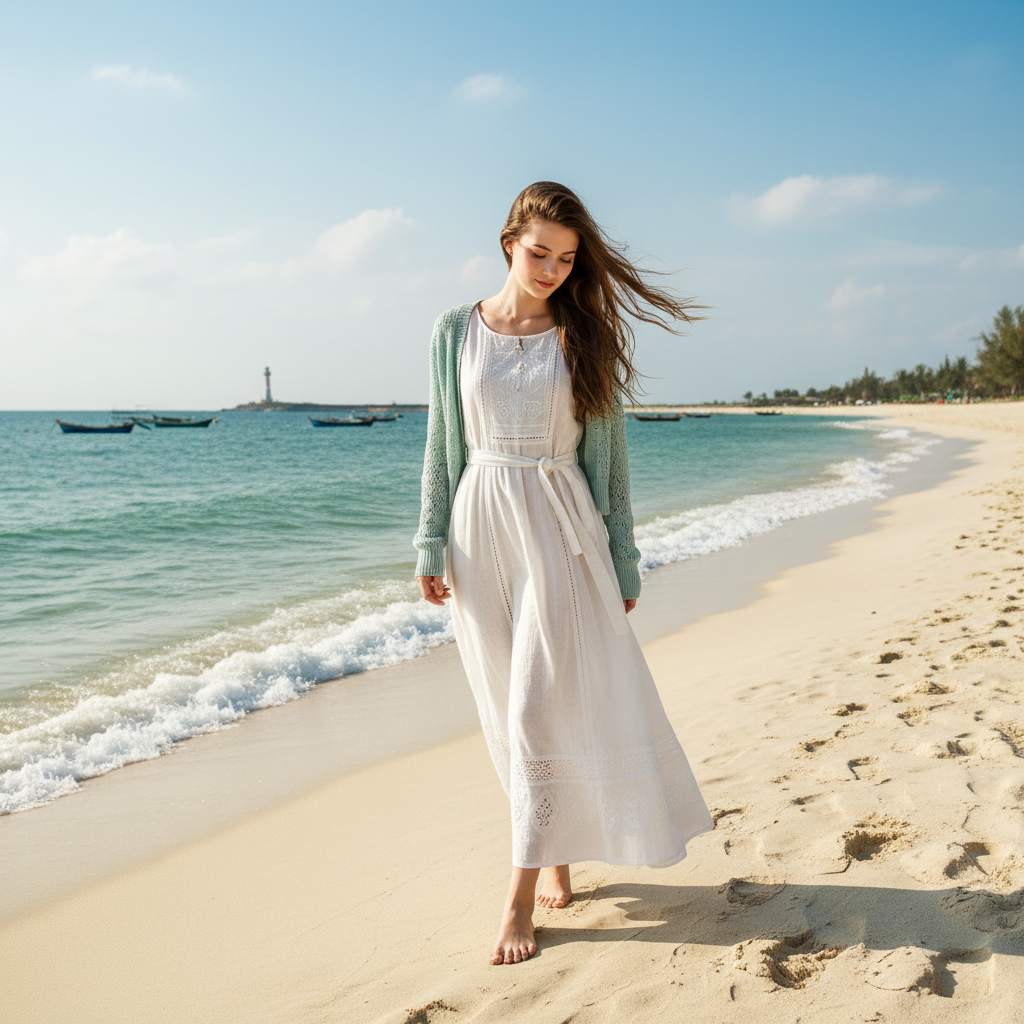 đêm bên bờ biển