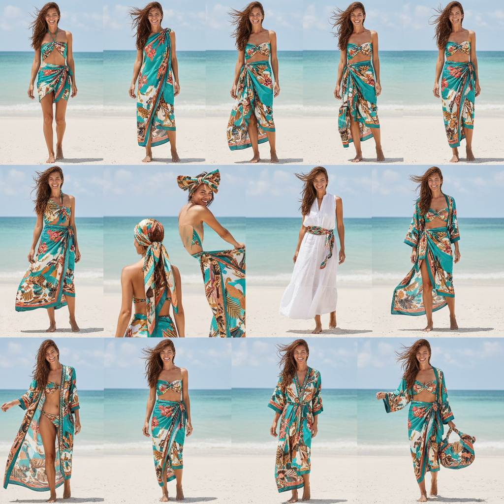 khăn choàng đi biển